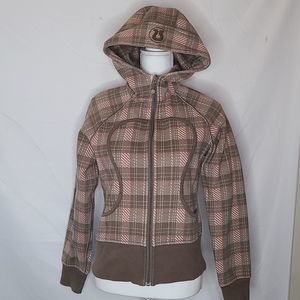 Lululemon Scuba Hoodie Brown and Pink sz 6